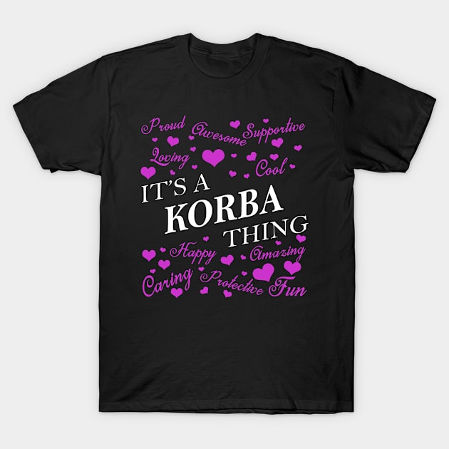 It's a KORBA Thing T-Shirt by YadiraKauffmannkq